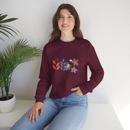 Floral Chic Artisanal Sweatshirt
