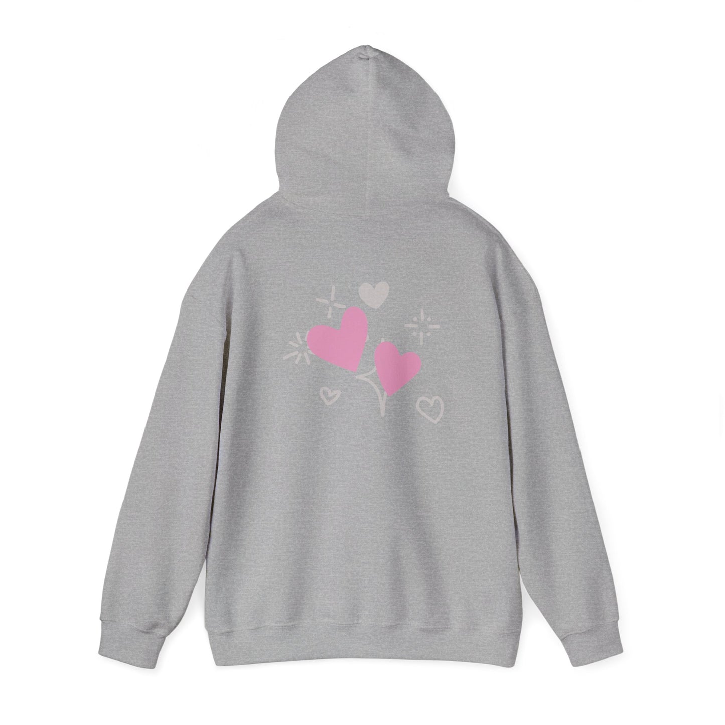 Cozy Heart-Themed Hooded Sweatshirt