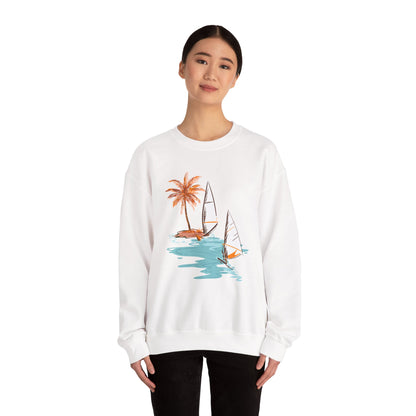 Tropical Chic Artisanal Sweatshirt