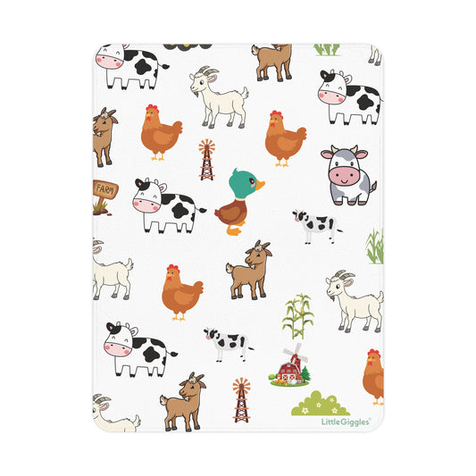 Farm Animals Toddler Blanket