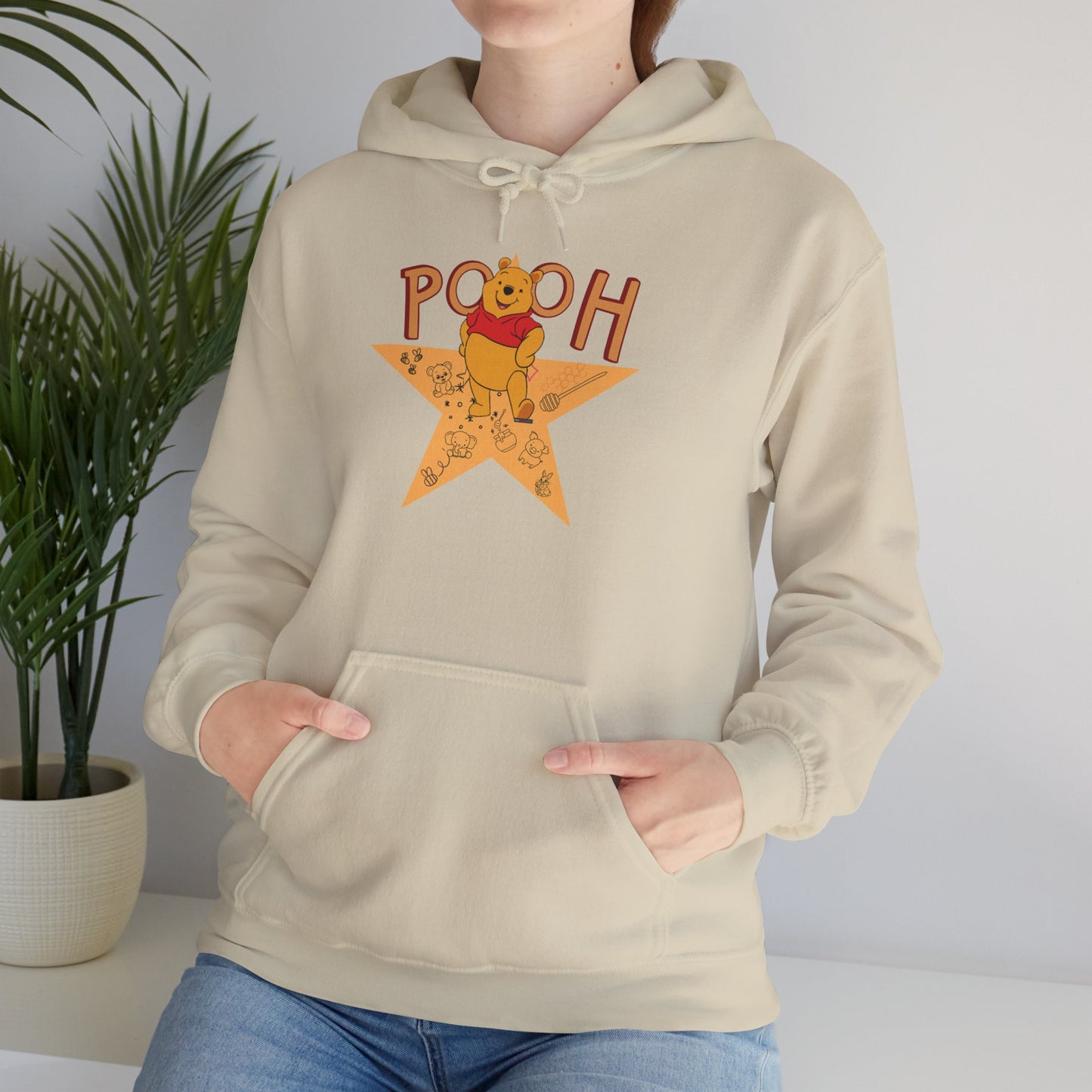 Pooh Themed Hooded Sweatshirt