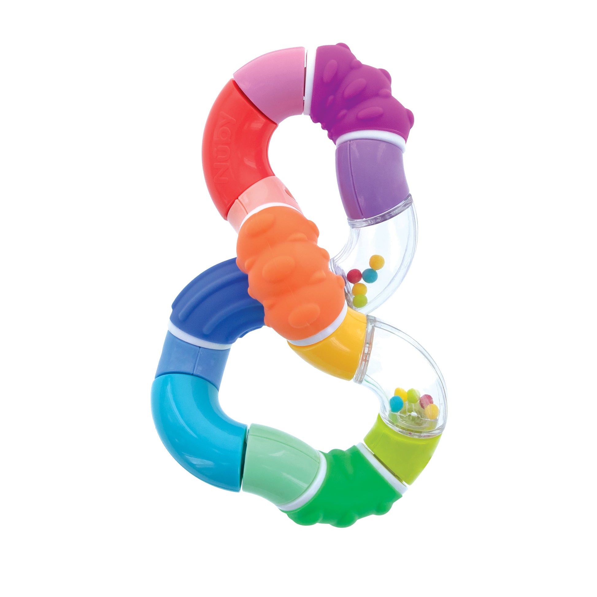 Twista Teether Toy for Babies and Infants, Multicolor Design