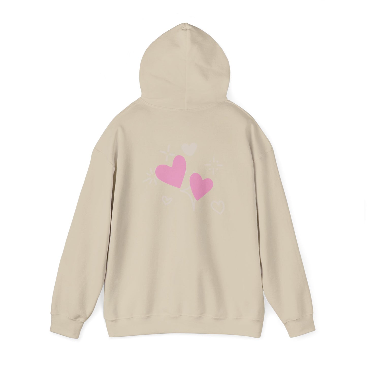 Cozy Heart-Themed Hooded Sweatshirt