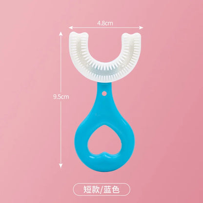 Baby Toothbrush Children 360 Degree U-Shaped Child Toothbrush Teethers Baby Brush Silicone Kids Teeth Oral Care Cleaning