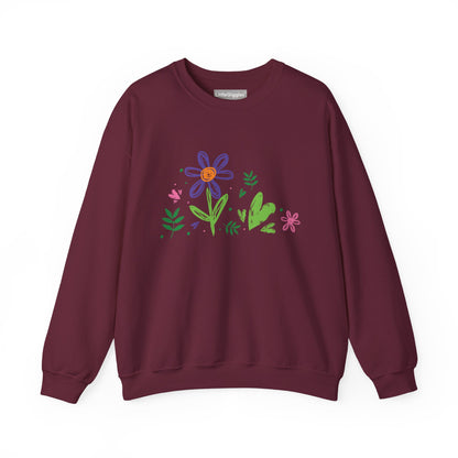 Floral Chic Artisanal Sweatshirt