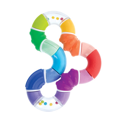 Twista Teether Toy for Babies and Infants, Multicolor Design