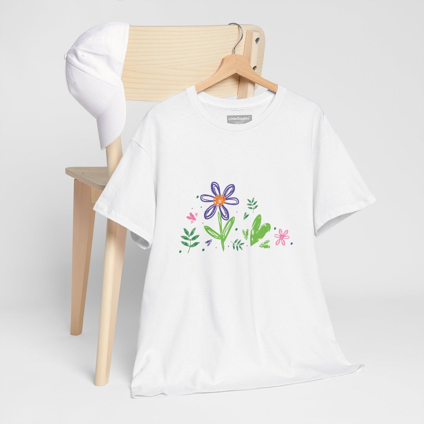 Floral Unisex Heavy Cotton Tee