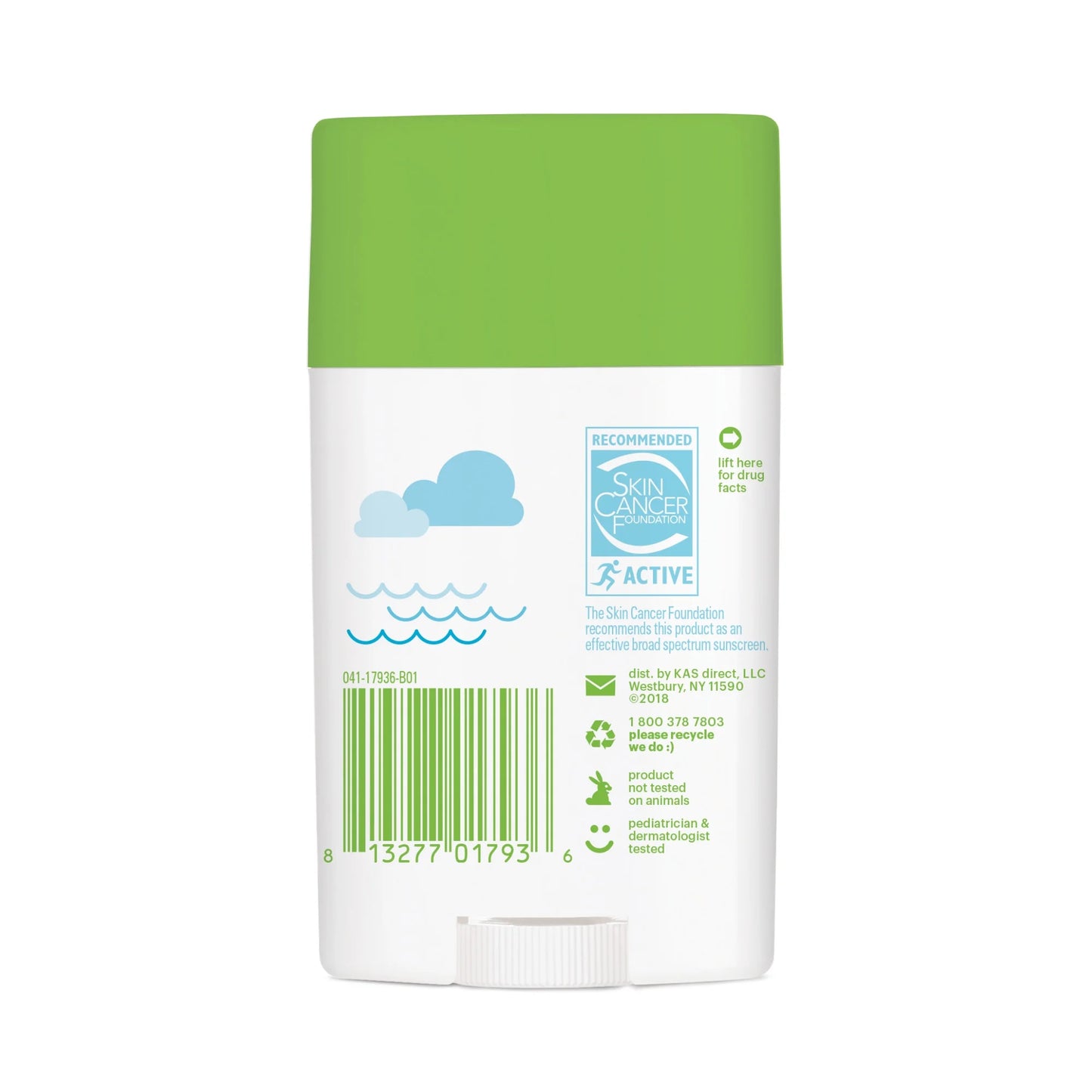 Kids Sunscreen Stick, SPF 50, 1.6 Oz