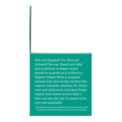 (2 Pack)  Organic Diaper Balm, Diaper Cream for Newborns, Infants, & Toddlers, 2 Fl Oz.