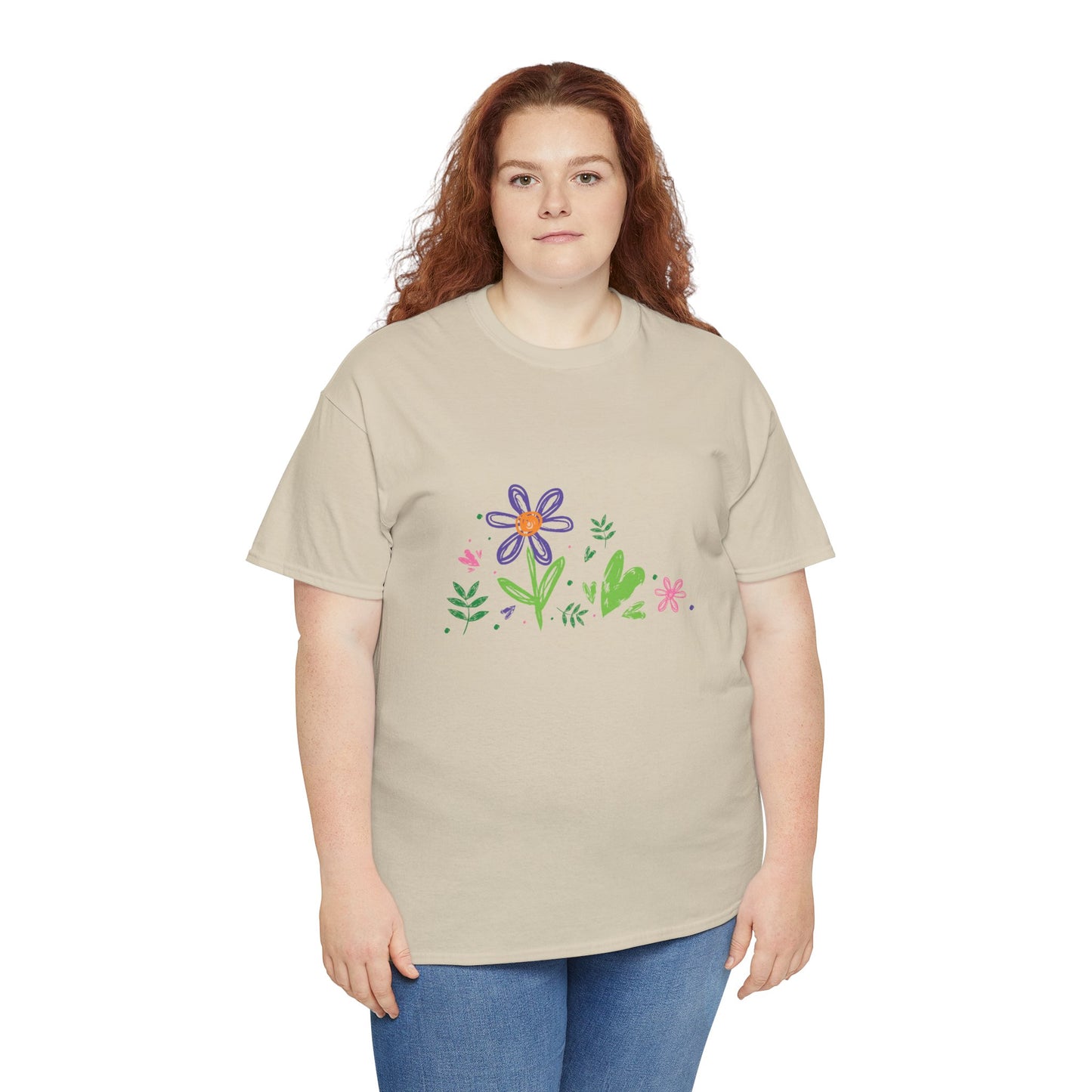 Floral Unisex Heavy Cotton Tee