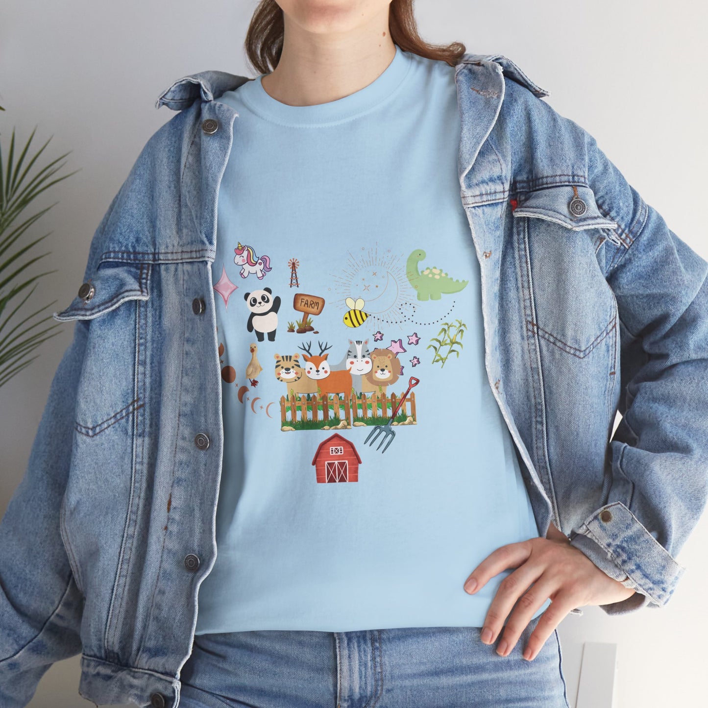Farm Illustrations Unisex Heavy Cotton Tee