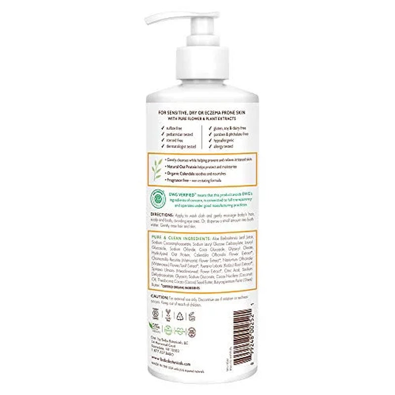 Sensitive Baby Fragrance Free Shampoo & Wash (Family Size)