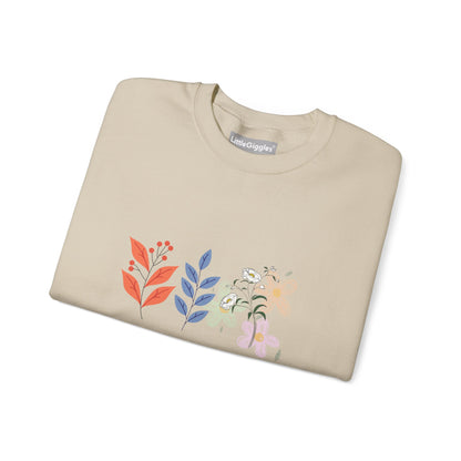 Floral Chic Artisanal Sweatshirt