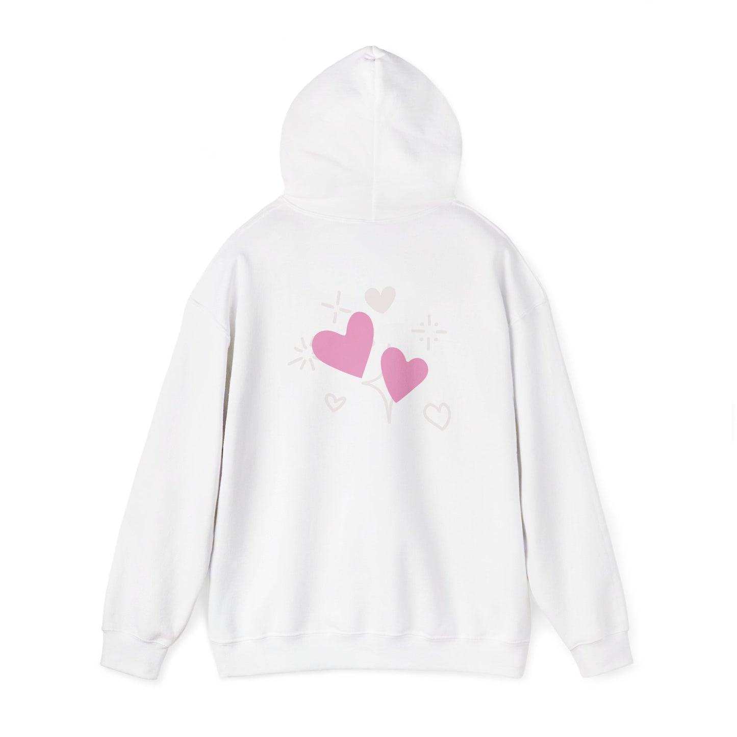 Cozy Heart-Themed Hooded Sweatshirt