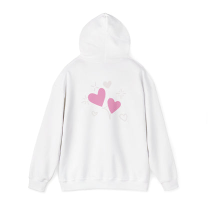 Cozy Heart-Themed Hooded Sweatshirt