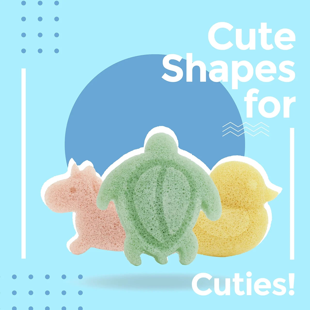 Konjac Baby Sponge, Baby Loofah for Bathing, Bath Sponge for Kids, Baby Bath Sponge, Baby Sponge, Baby Loofah, Baby Sponge for Bathing, Kids Loofah, 3Pc, Unicorn, Duck, Sea Turtle