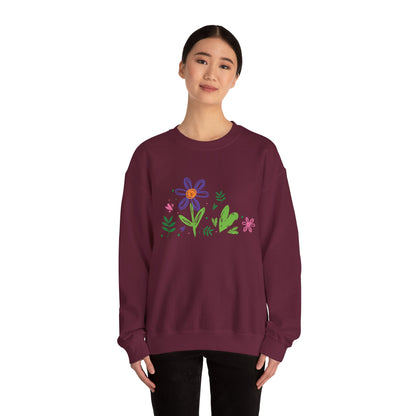 Floral Chic Artisanal Sweatshirt