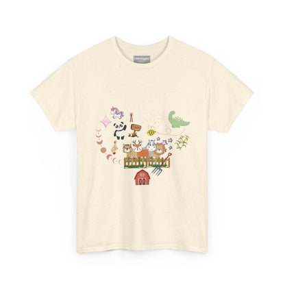 Farm Illustrations Unisex Heavy Cotton Tee