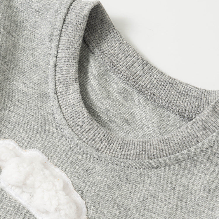 Baby long sleeve round neck pullover