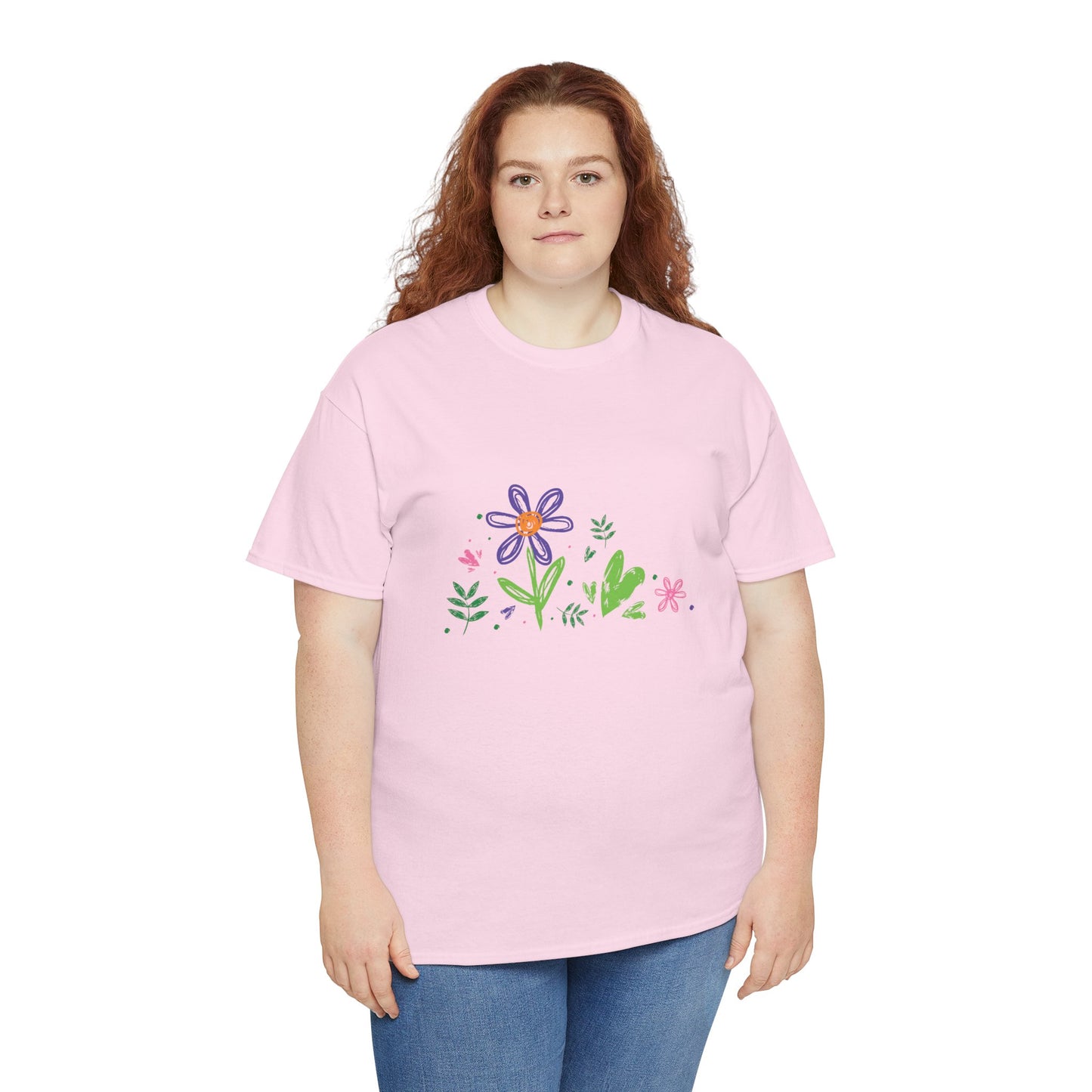 Floral Unisex Heavy Cotton Tee