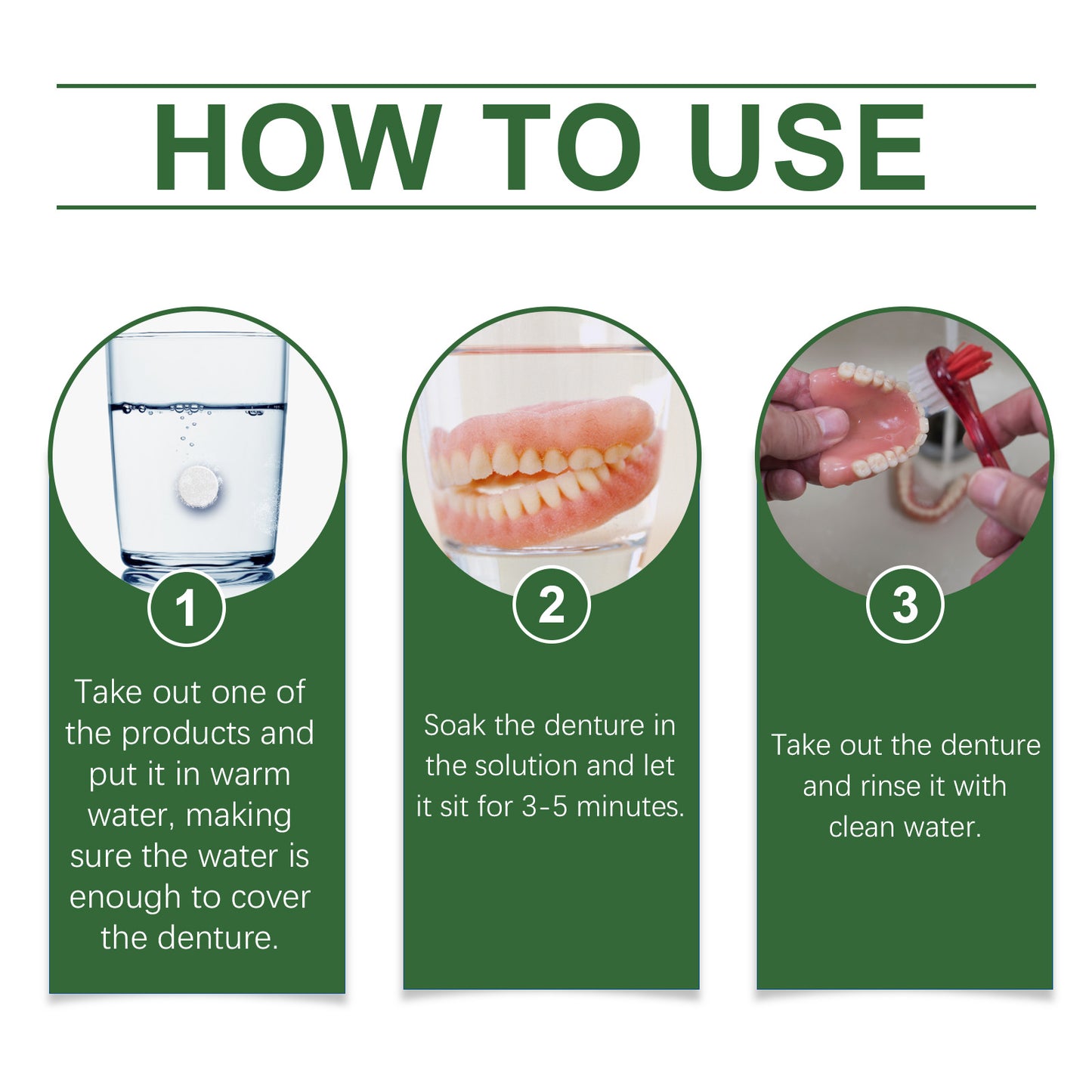Oralhoe Denture Cleaning Tablet