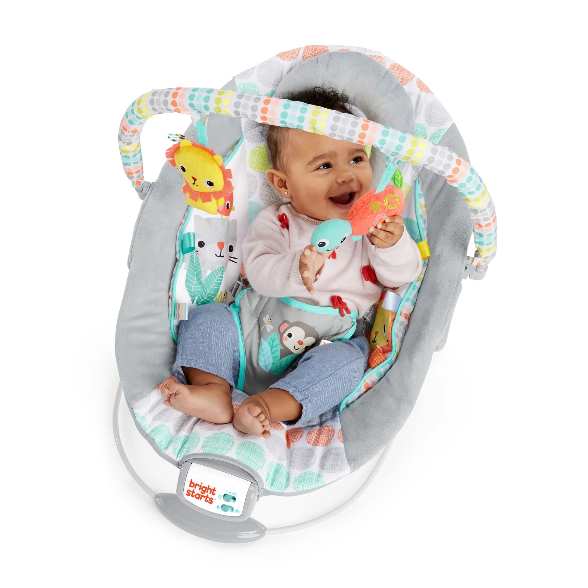 Whimsical Wild Vibrating Baby Bouncer Seat and Rocker