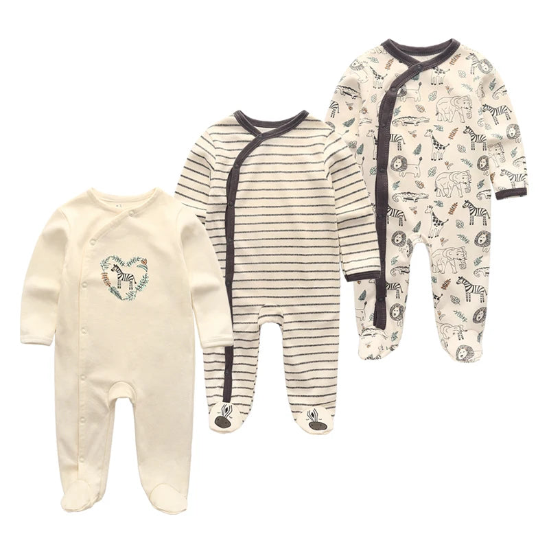 3 Pack kiddiezoom™ Long Sleeve Jumpsuits