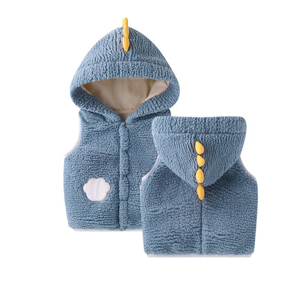 Cartoon Coats Vest with Hoodies
