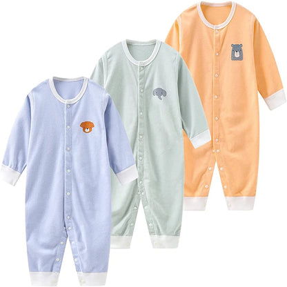 3 Pieces Long Sleeve Infant Baby Jumpsuit