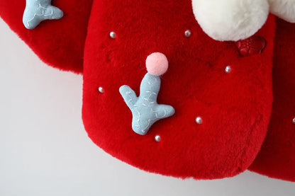 Hooded Thick Velvet Warm Faux Fur Coat