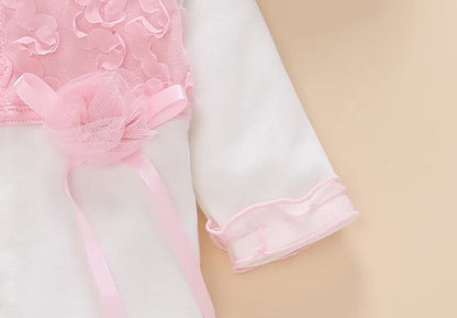 Floral Princess Baby Jumpsuit With Footies Outfit