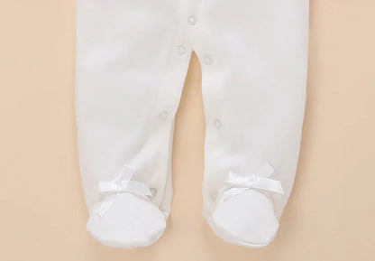 Floral Princess Baby Jumpsuit With Footies Outfit