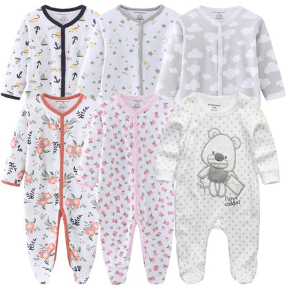 3 Pieces Long Sleeve Infant Baby JumpSuit