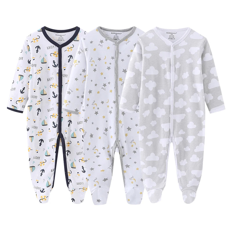 3 Pack kiddiezoom™ Long Sleeve Jumpsuits