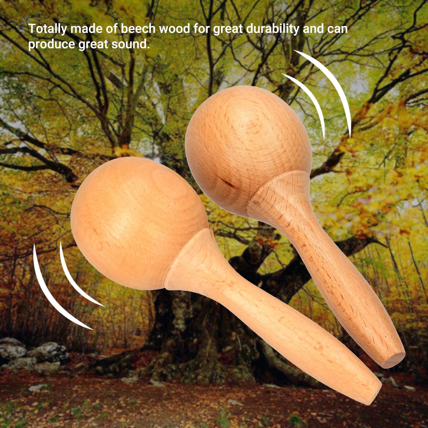 Beech Maraca Rumba Shaker