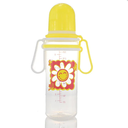 Biberons classiques en plastique transparent à col standard pour bébé