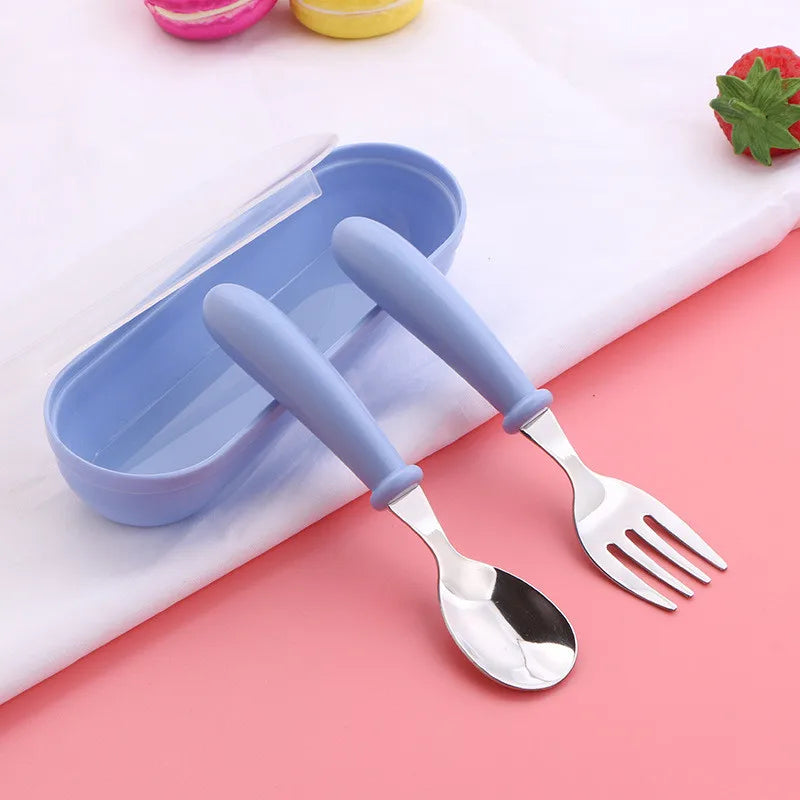 Baby Stainless Steel Spoon Fork Set