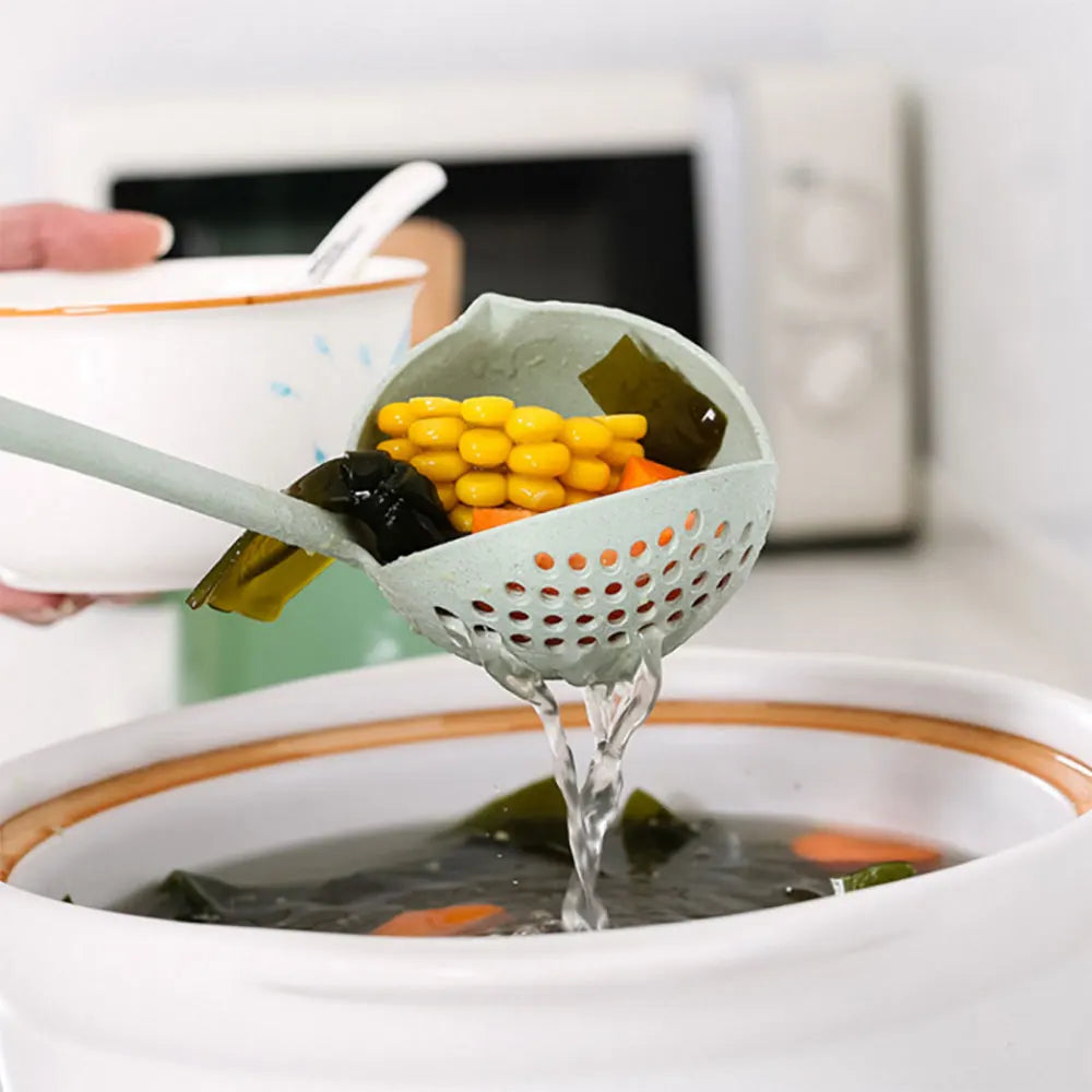 Silicone Soup Spoon Long Handle