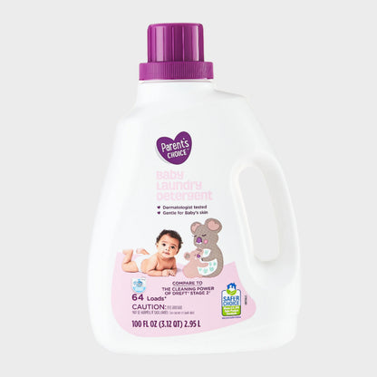 Baby Liquid Laundry Detergent, 100 Fl Oz, 64 Loads