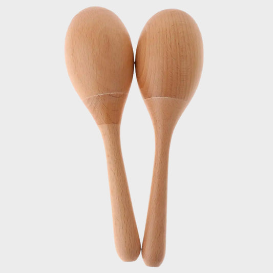 2 Pieces Wooden Hammer Maraca Shaker
