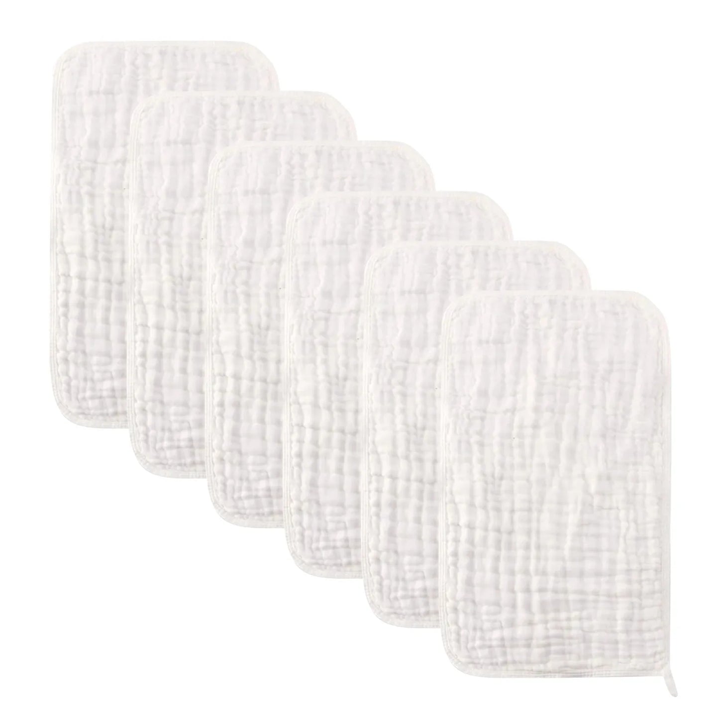 6 Piece Muslin Burp