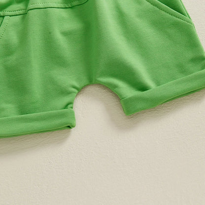 2 Piece Embroidered Gingham Plaid Outfit