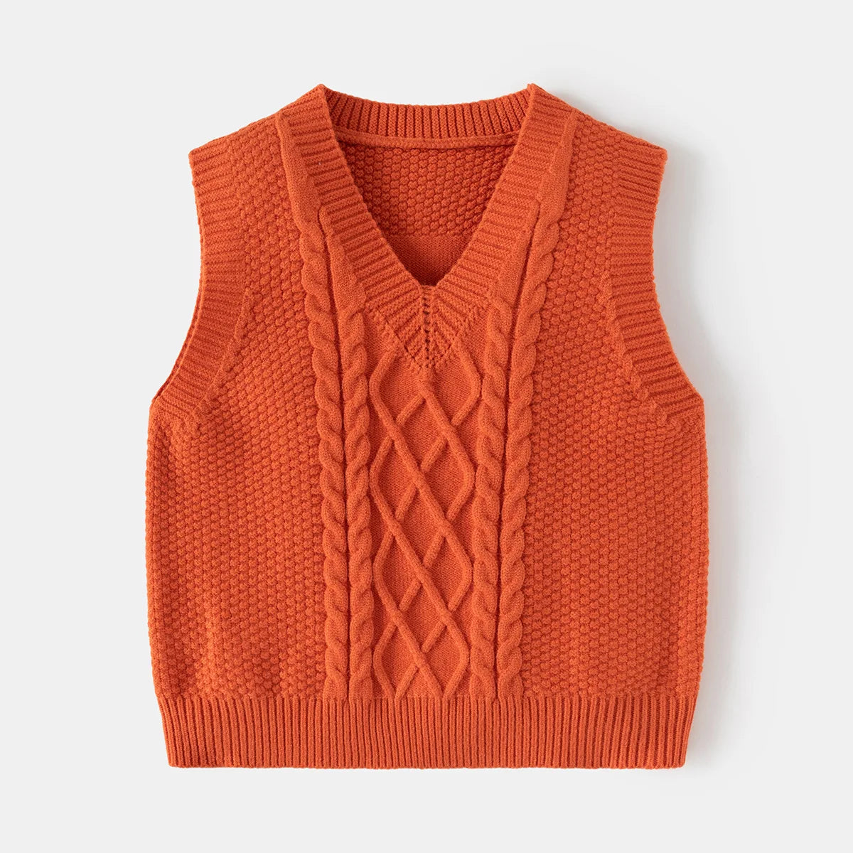 Gilet en tricot à col en V slim