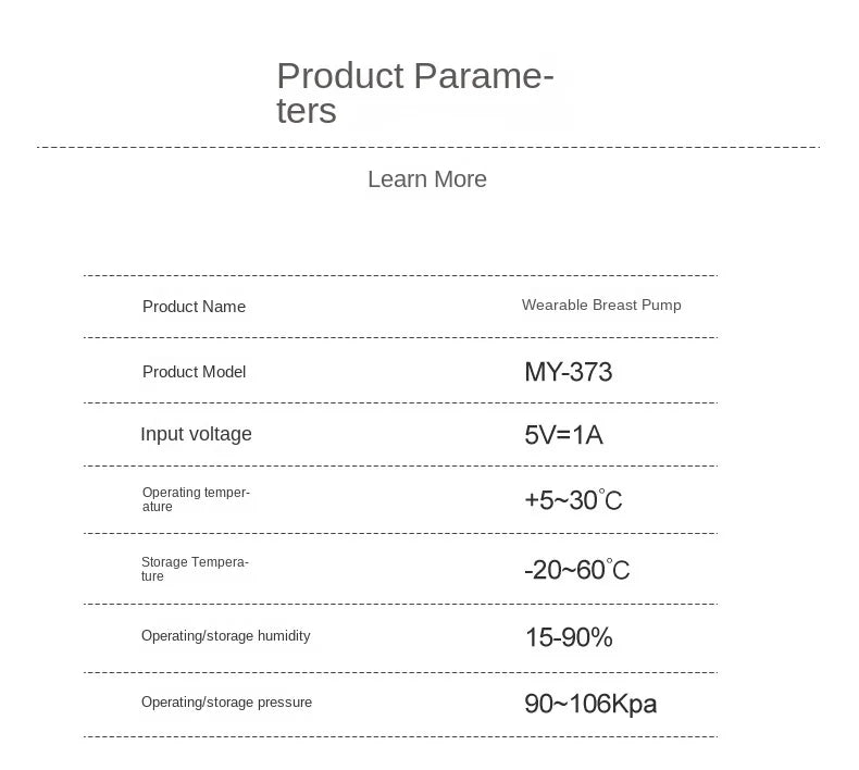 Tire-lait mains libres – Tire-lait électrique portable et portable