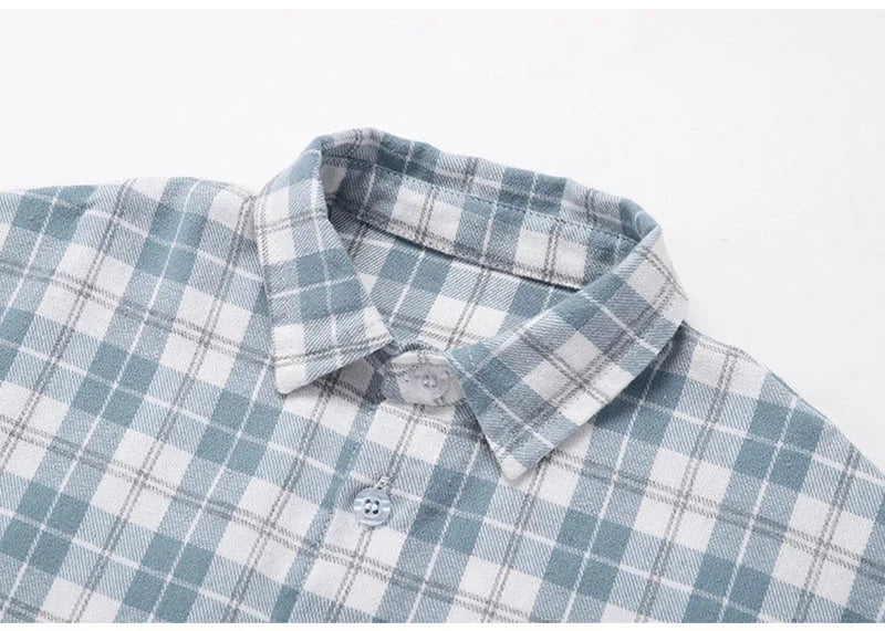 Checkered Long Sleeve Outwear