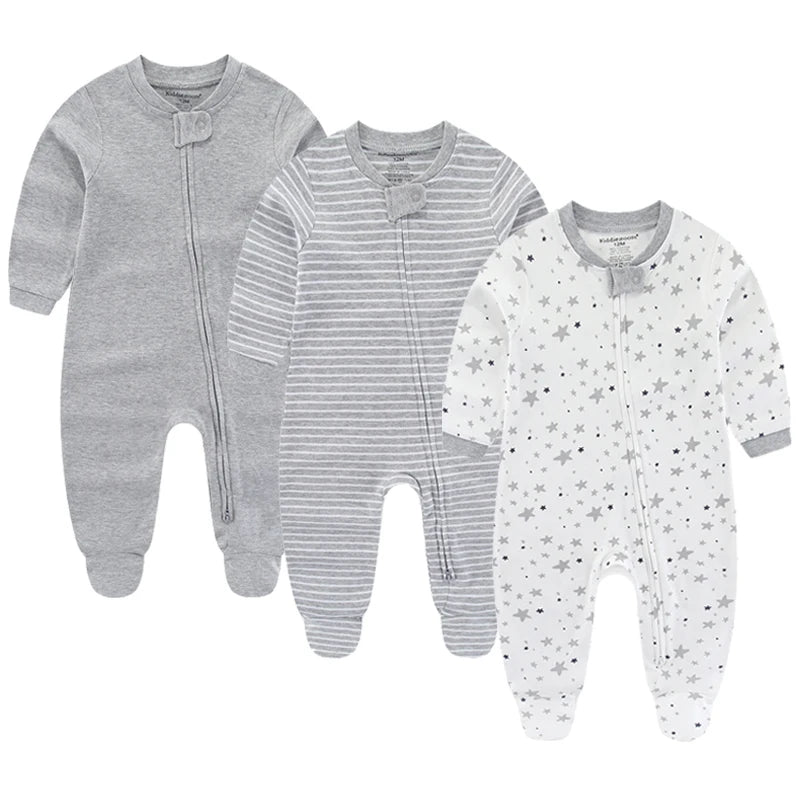 3 Pack kiddiezoom™ Long Sleeve Jumpsuits