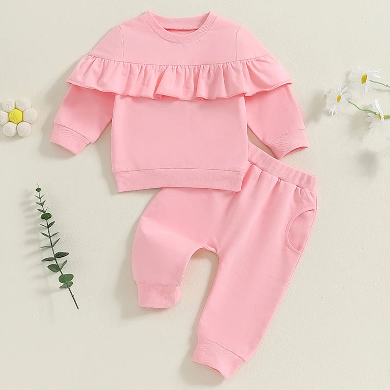Ensemble 2 pièces pour bébé fille - Tenue d'automne