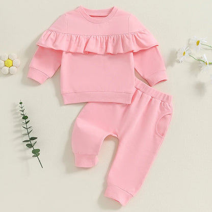 Ensemble 2 pièces pour bébé fille - Tenue d'automne