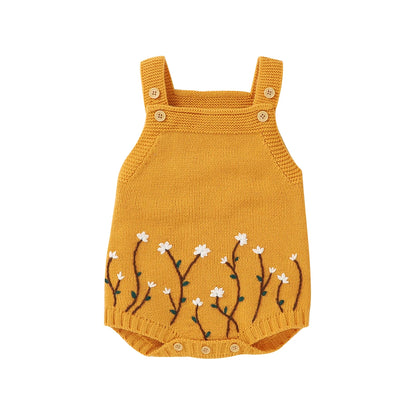 Floral Sleeveless Knitwear