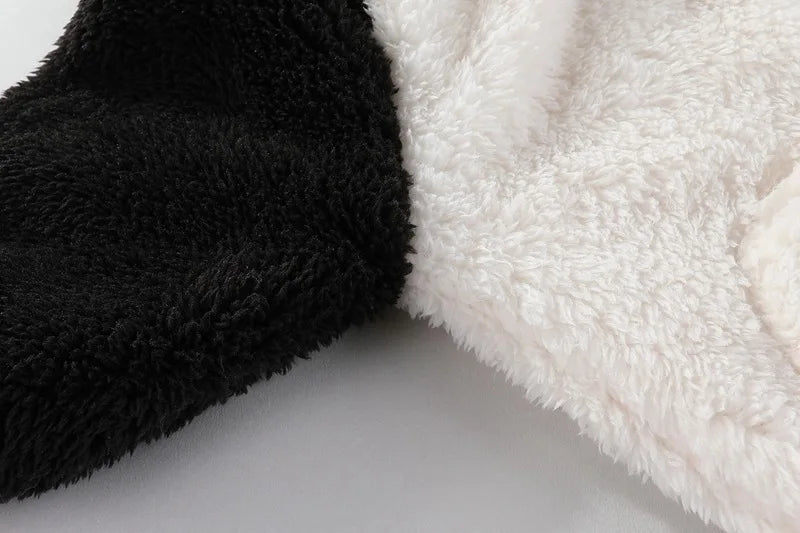 Hooded Thick Fleece Jumpsuit